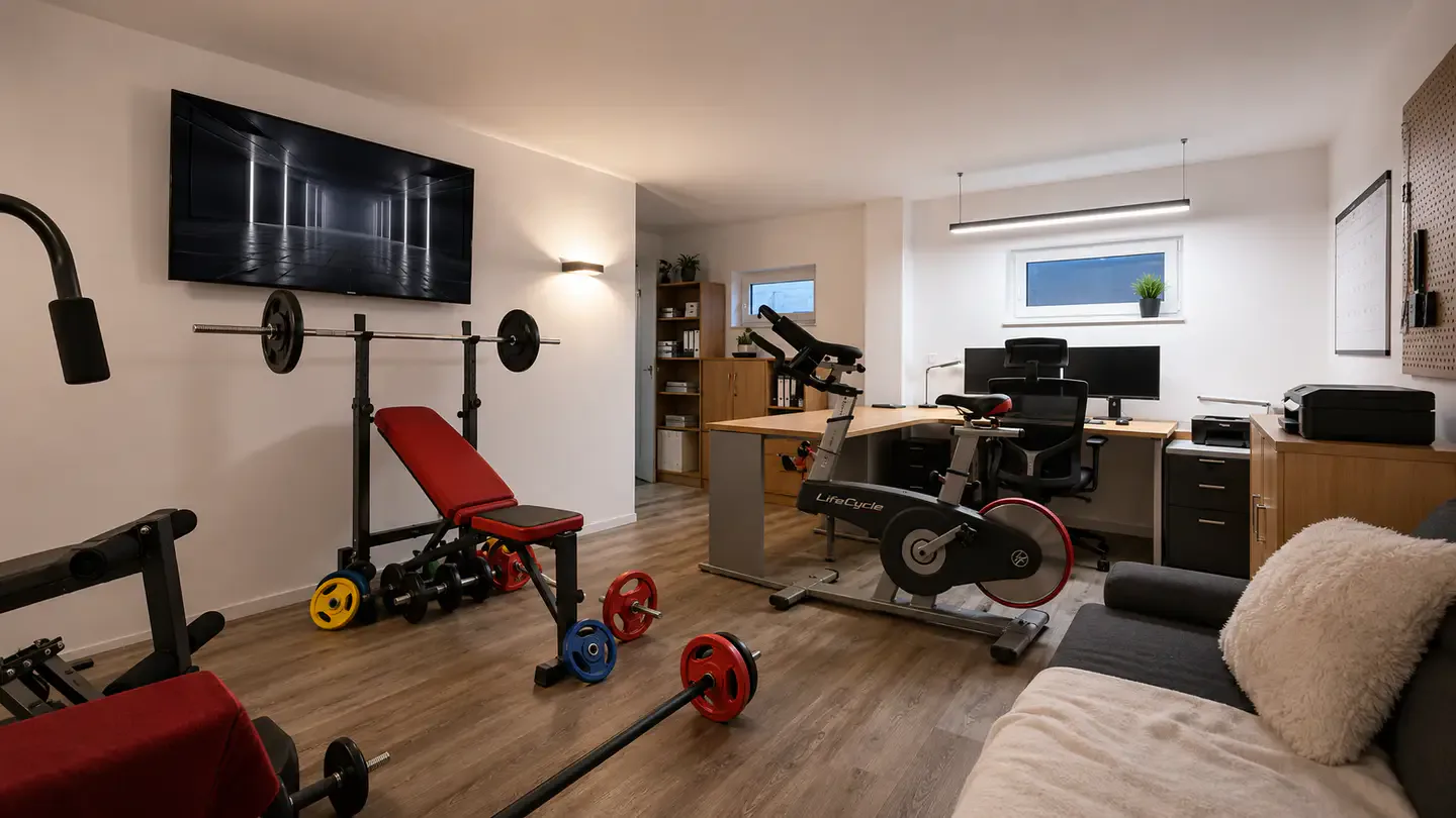 Büro im Keller