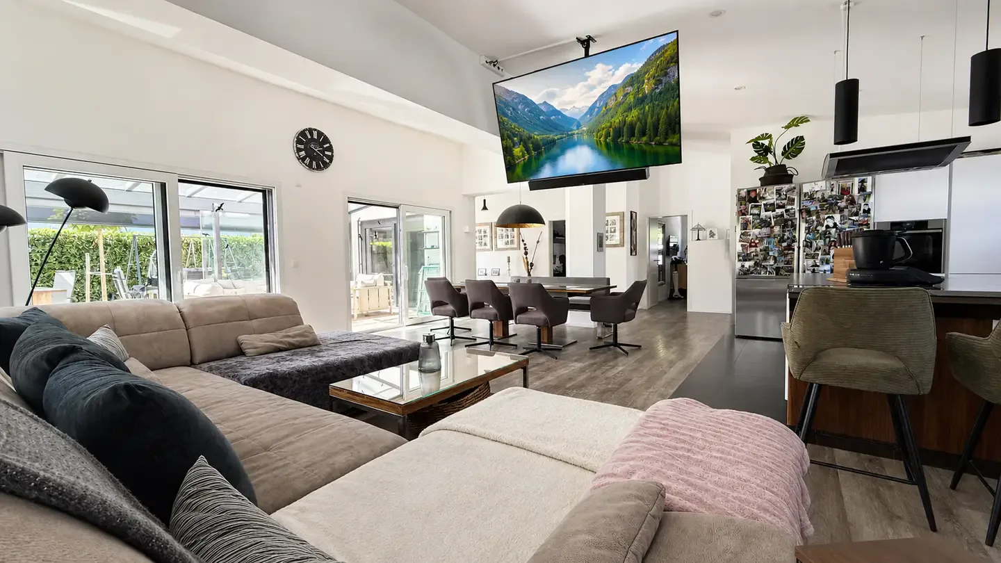 Blick vom Wohnzimmer aus