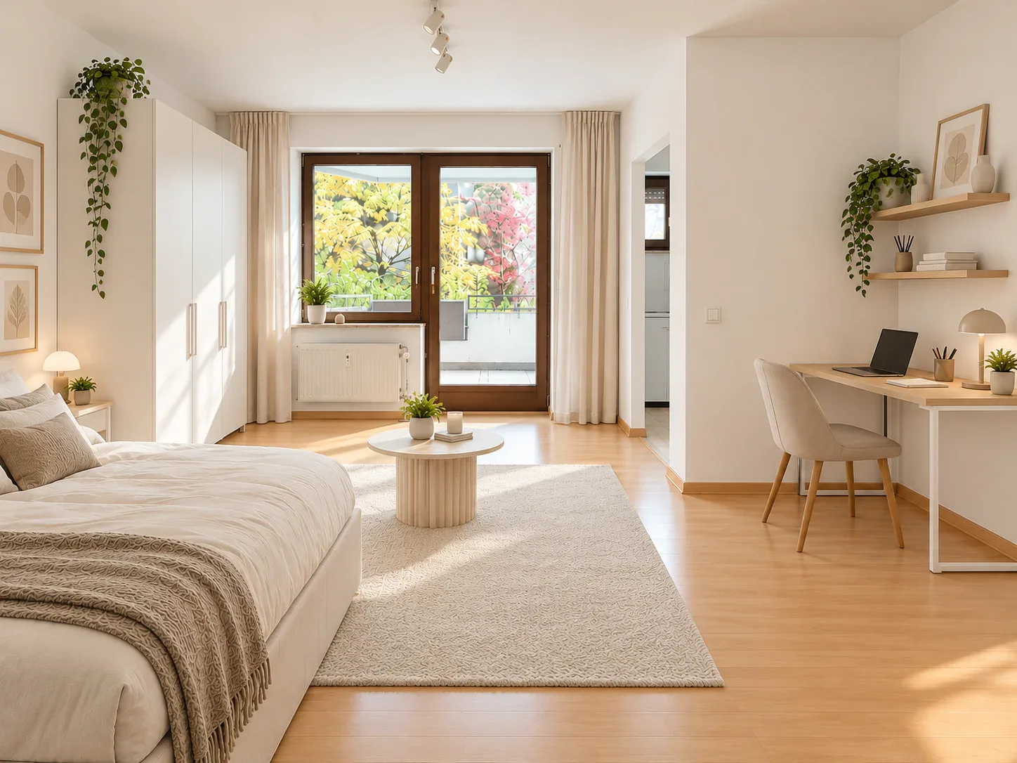 Wohn- Schlafzimmer 1 / Einr...